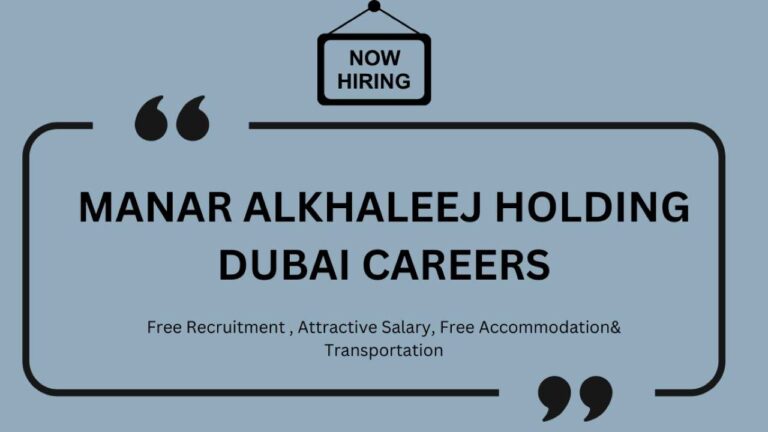 Manar Alkhaleej Holding Dubai Job Vacancies