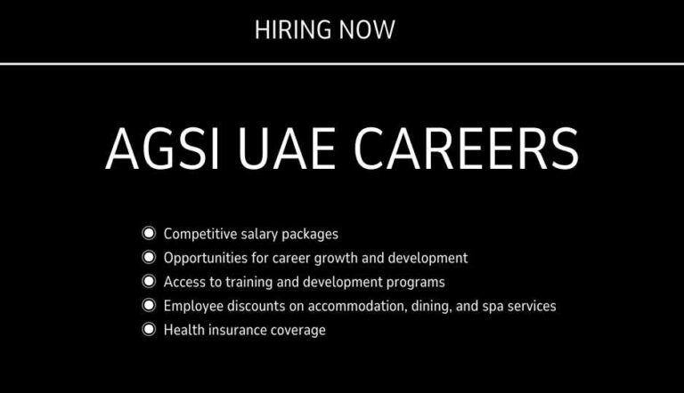 AGSI Careers | Dubai Urgent Vacancies