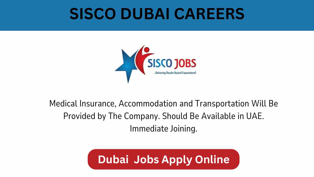 Sisco Jobs - Urgent Vacancies