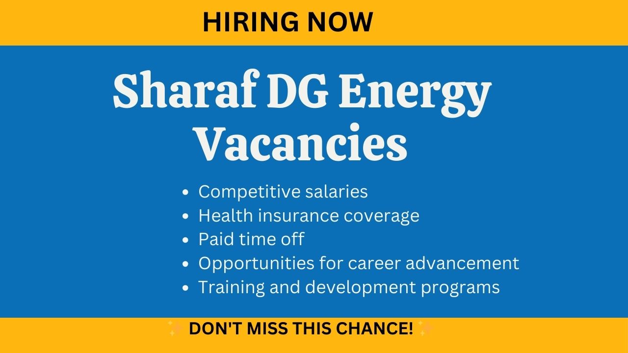 Sharaf DG Energy Careers - Urgent Vacancies In Dubau