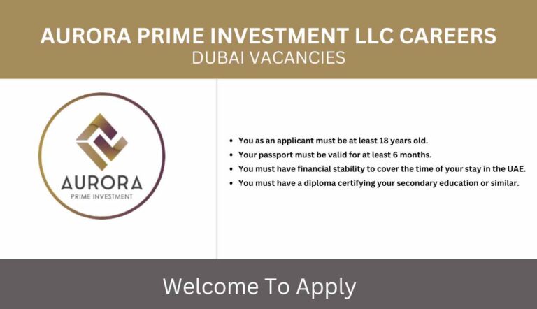 Aurora Prime Investment LLC Careers - Immediate Joining