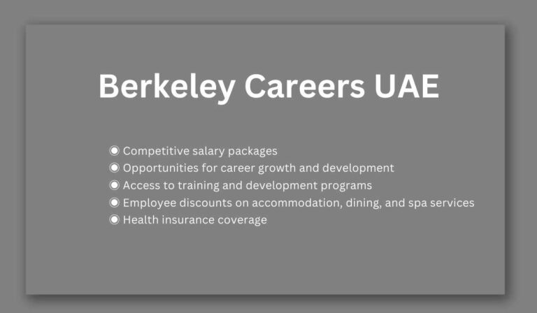 Berkeley Careers UAE - Hot Job Alert!