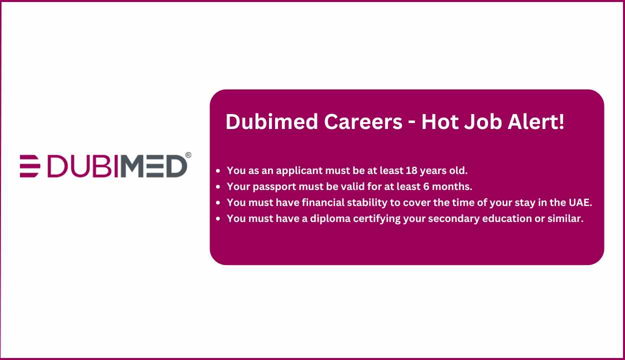 Dubimed Careers - Hot Job Alert!