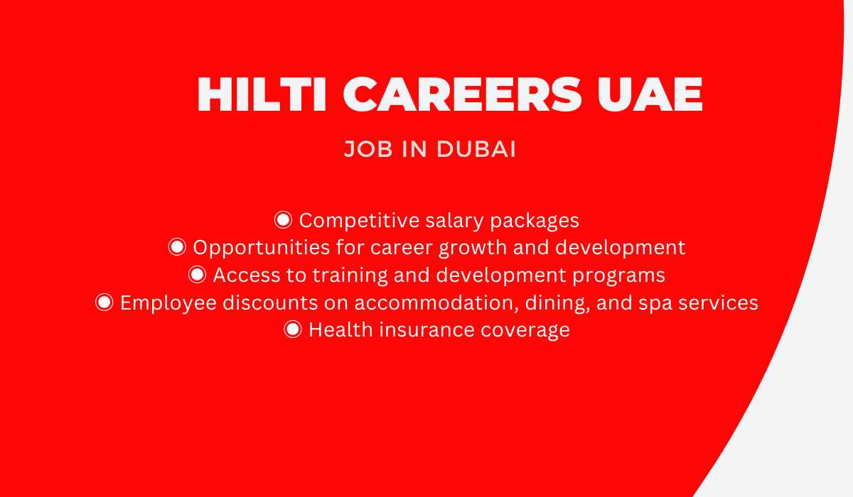 Hilti Careers UAE - Urgent Vacancies
