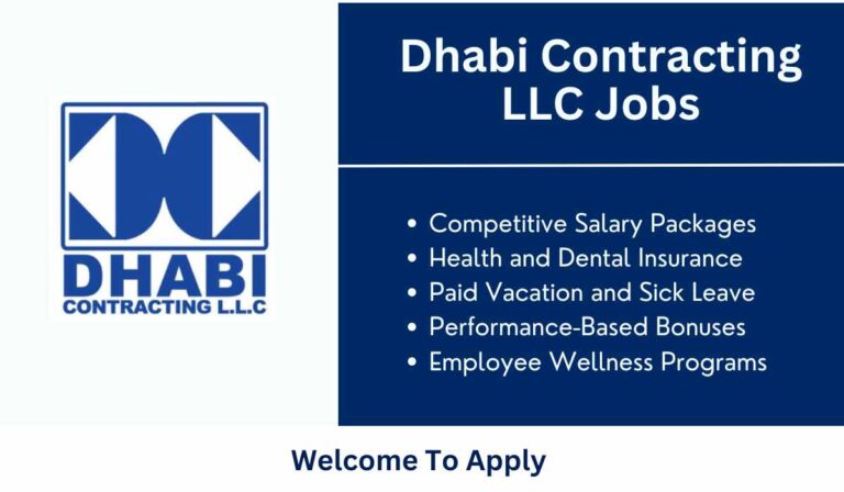 Dhabi Contracting LLC Jobs: Urgent Vacancies In Dubai