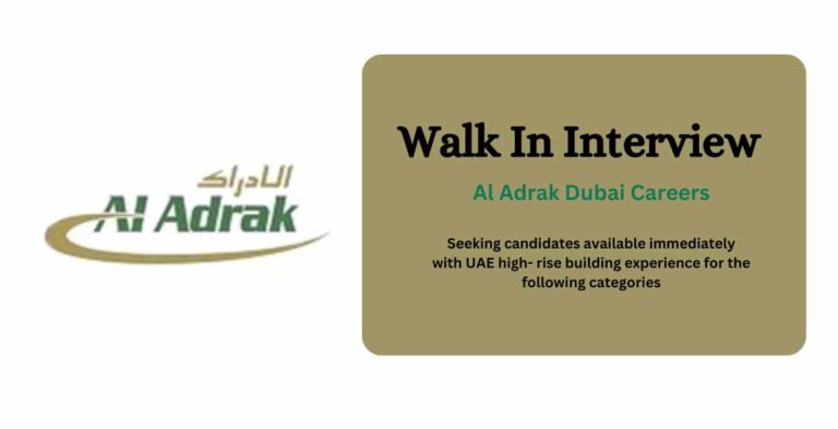 Al Adrak Dubai Careers - Wal In Interview