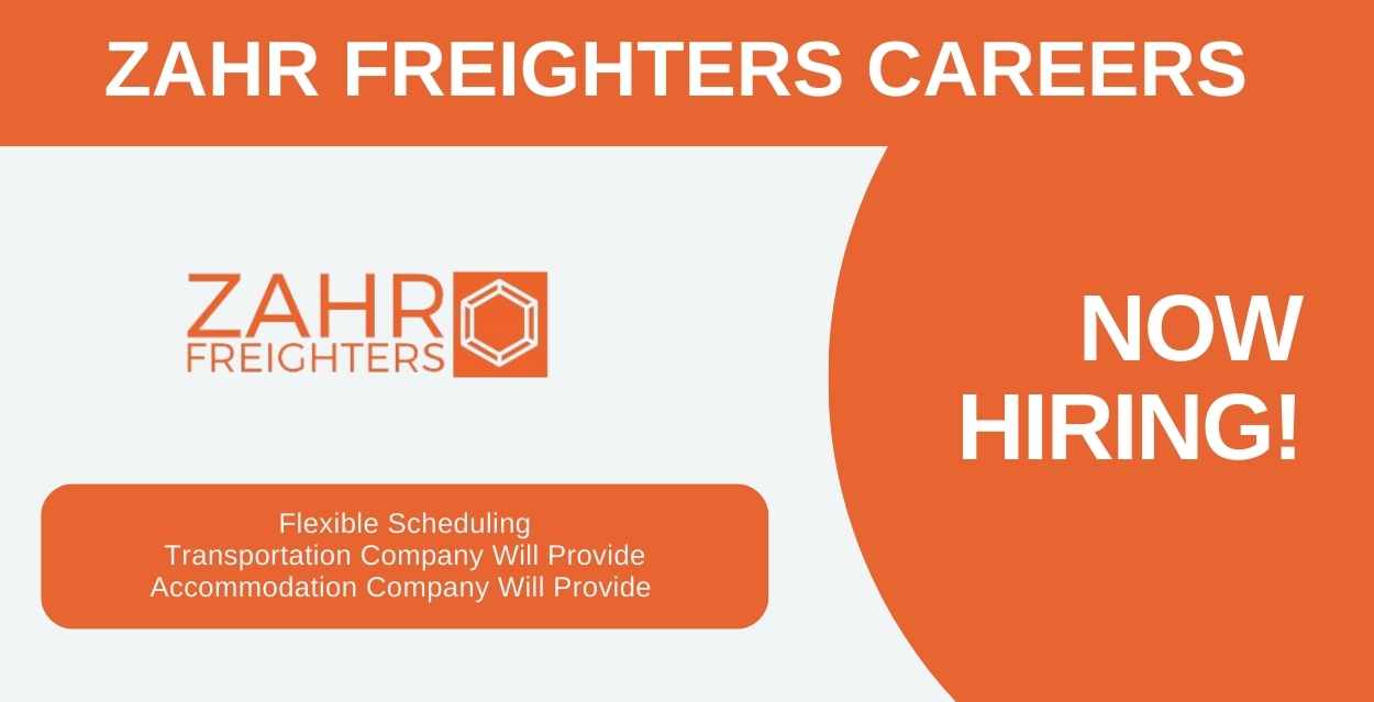 Zahr Freighters Careers: Dubai Urgent Jobs