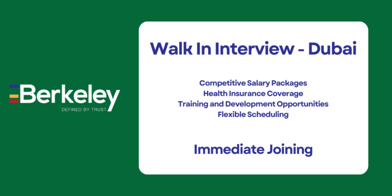 Berkeley Services Walk-in Interview: Exciting Job Opportunities in Dubai