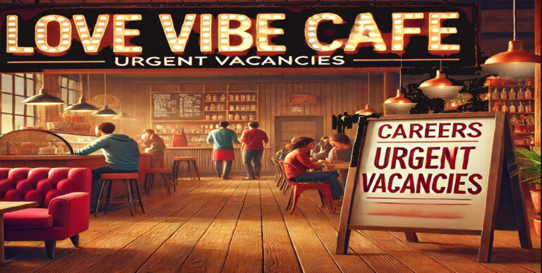 Love Vibe Cafe Careers: Urgent Vacancies