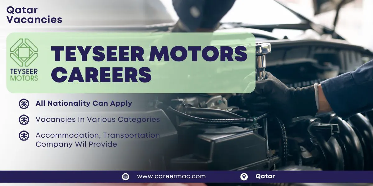 Teyseer Motors Careers: Immediate Joining & Apply Now