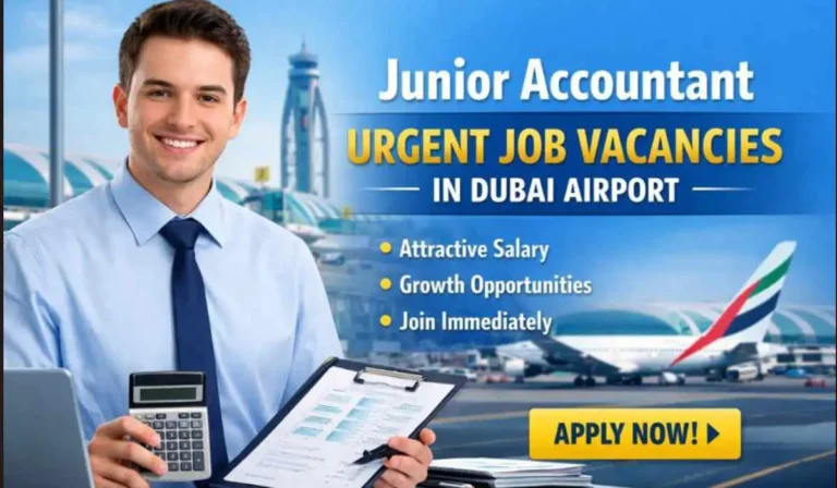 Junior Accountant - Urgent Job Vacancies in Dubai Airport