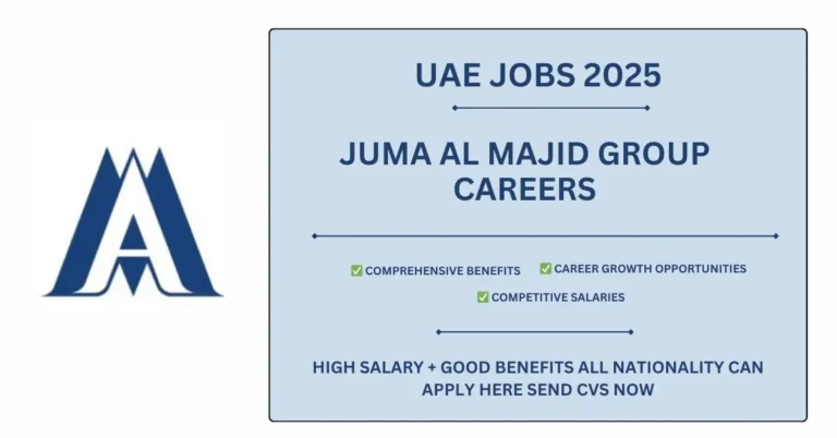 Juma Al Majid Group Careers: Urgently Required