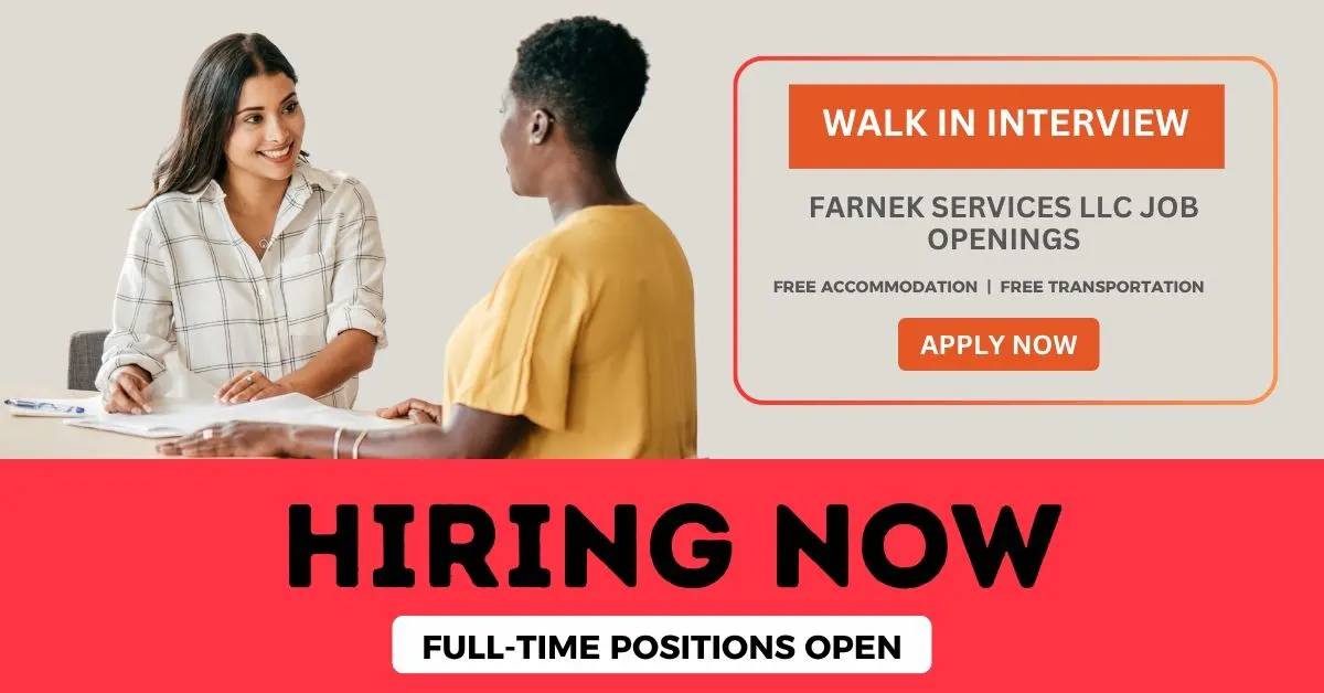 Walk in Interview in Dubai: Farnek Services LLC Job Openings