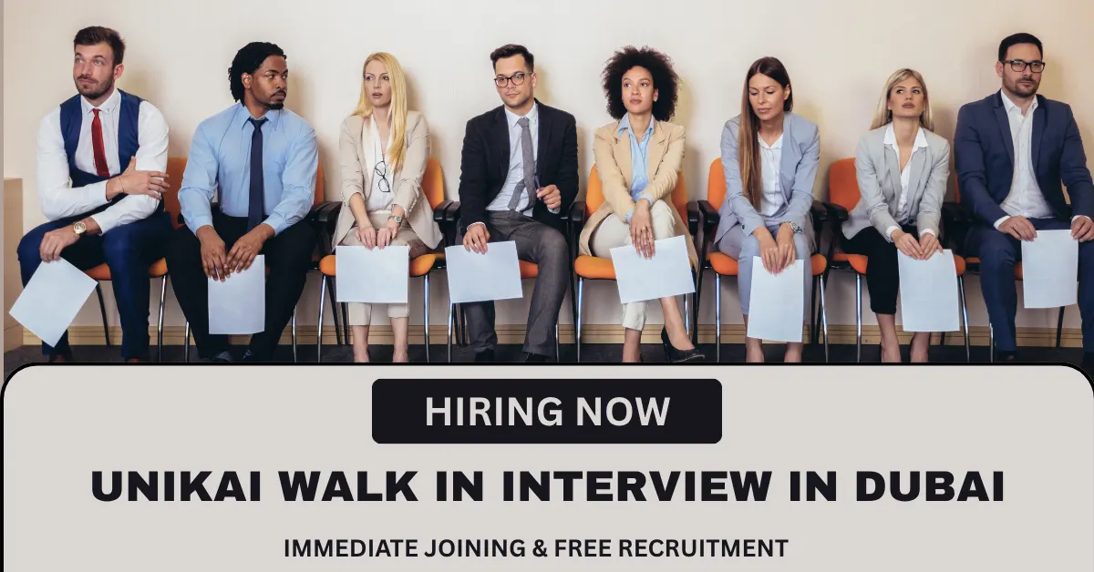 UNIKAI Walk In Interview In Dubai – Van Salesman & Data Entry Operator Jobs