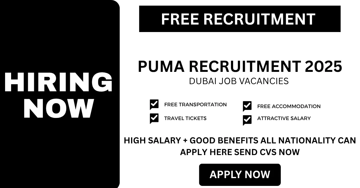 Puma Recruitment 2025 | Submit Your Online Job Application Today