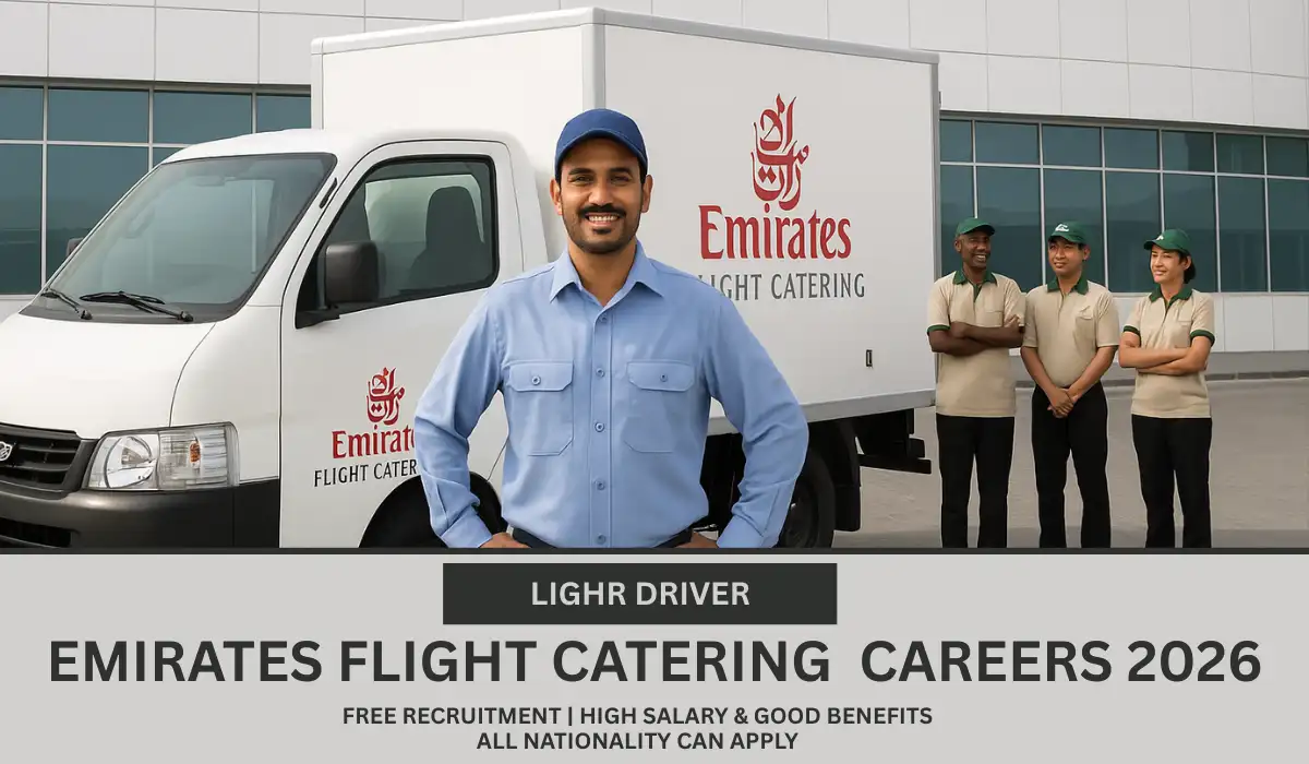 Emirates Flight Catering Light Driver Jobs | Direct Recruitment 2026 (Apply Online Today)