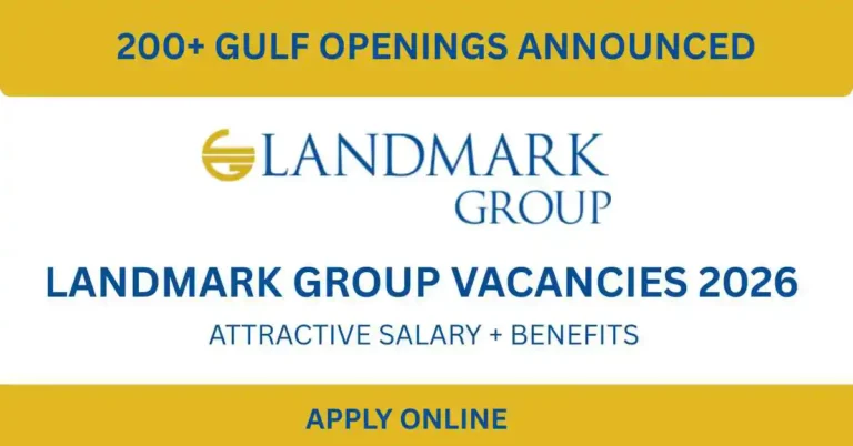 Landmark Group Vacancies 2026 – 200+ Gulf Openings Announced