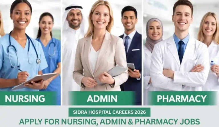 Sidra Hospital Careers 2026 | Nursing, Admin, Pharmacy Jobs in Qatar
