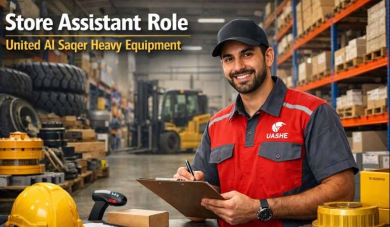 Store Assistant Role – United Al Saqer Heavy Equipment Announced