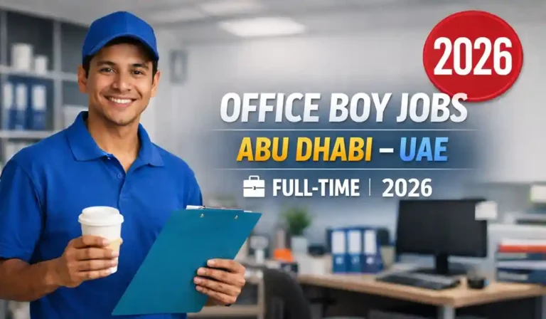 Office Boy/Office Assistant Jobs in Abu Dhabi 2026