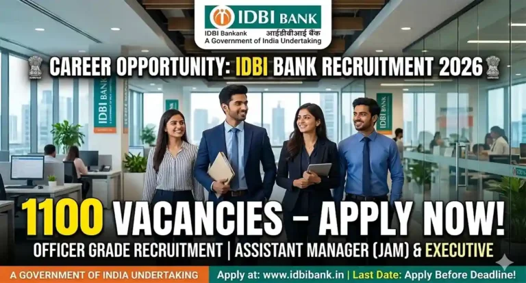 IDBI Bank JAM Recruitment 2026 – Full Details