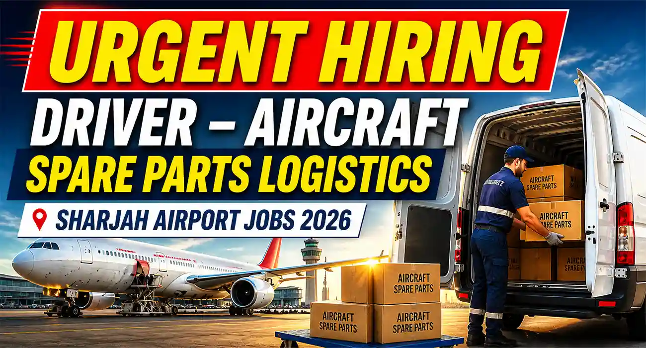 URGENT HIRING: Driver – Aircraft Spare Parts Logistics | Sharjah Airport Jobs 2026