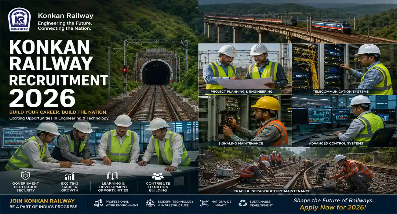 Konkan Railway Recruitment 2026: Apply for 13 S&T Engineer, Manager and Technician Vacancies