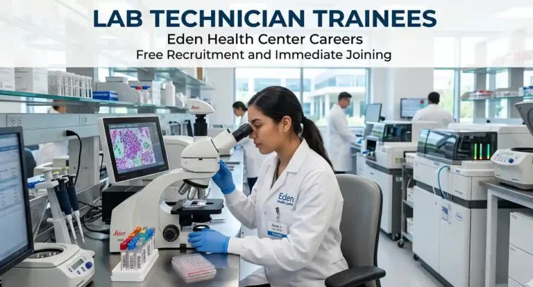 Lab Technician Trainees - Eden Health Center Careers 2026