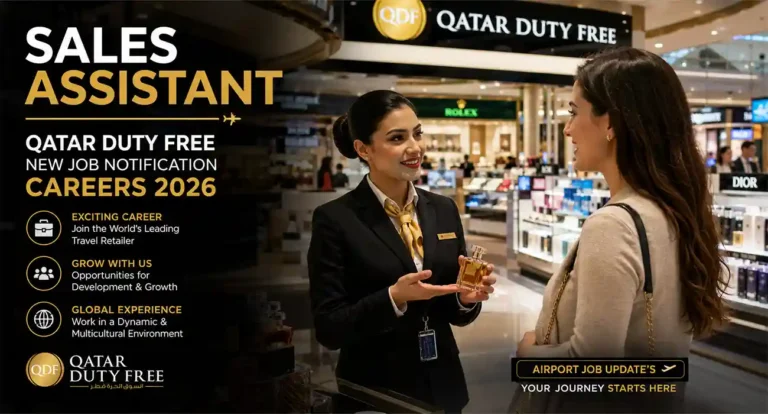 Sales Assistant - Qatar Duty Free New Job Notification Careers 2026