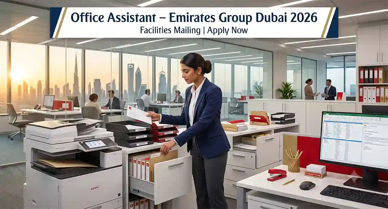 Office Assistant Jobs in Dubai 2026 | Emirates Group Careers – Facilities Mailing Department