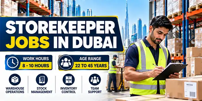 Vacancies in Dubai Today-Storekeeper Jobs in Dubai