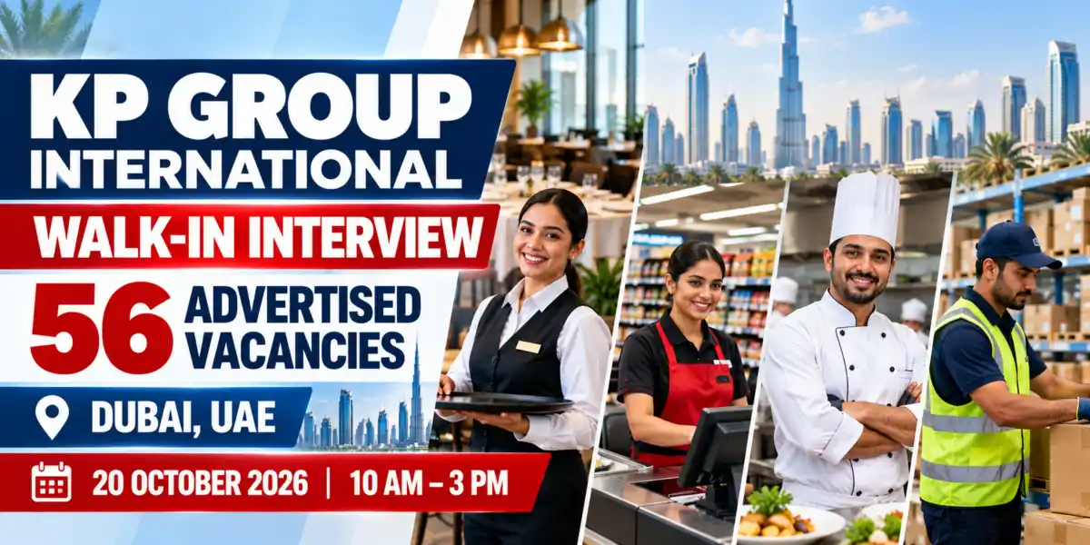 KP Group International Walk-In Interview in Dubai 2026